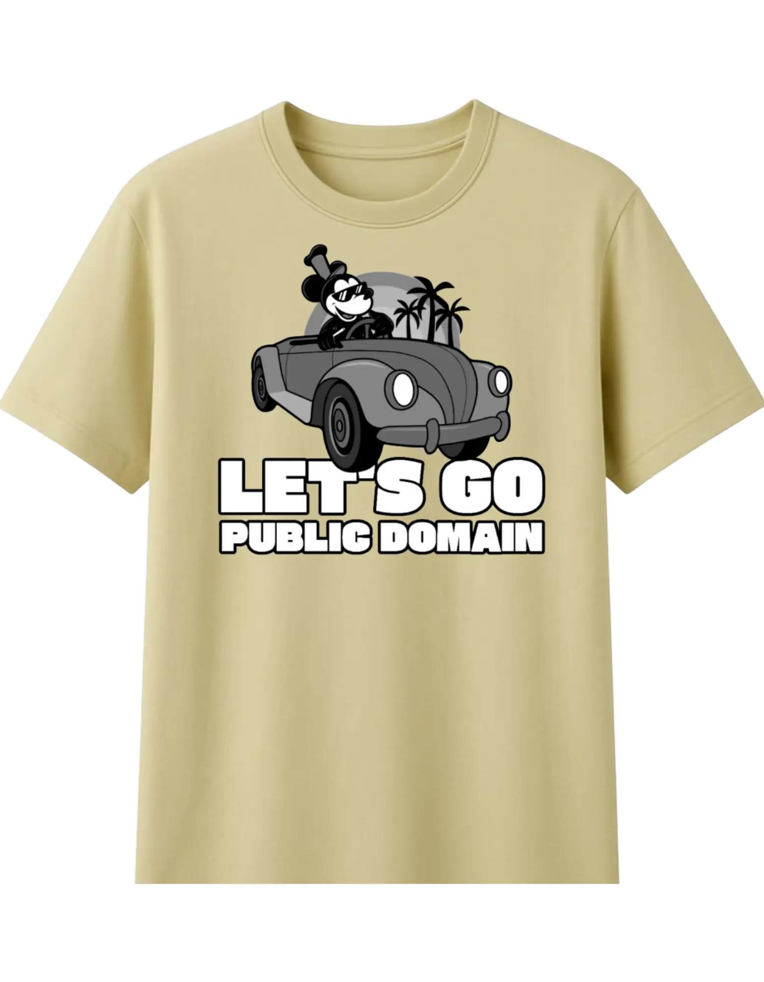 Black & White Silhouette Typographic T-shirt-13